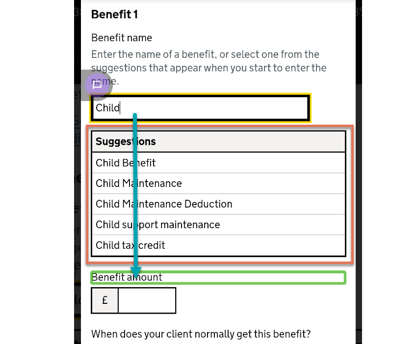 Dropdown menu and focus order highlighted on Android